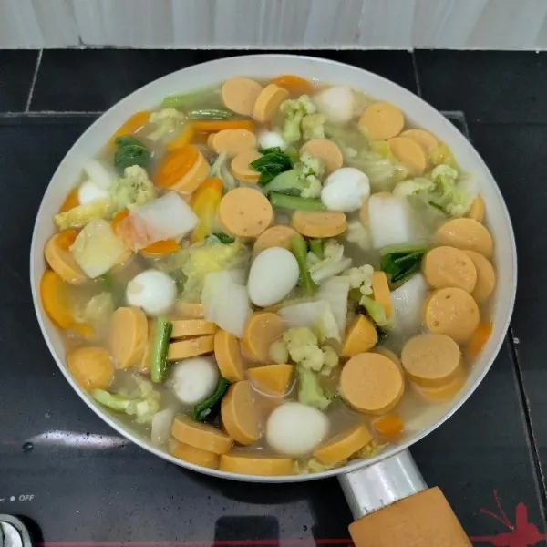 Masak hingga meletup letup,lalu angkat.