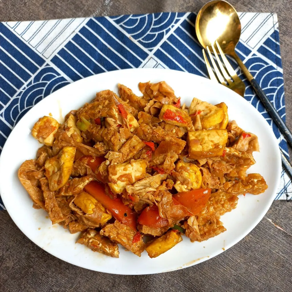 Kerak Tahu Tempe Tahu Saus Tiram
