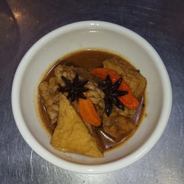 Semur tahu tempe siap disajikan