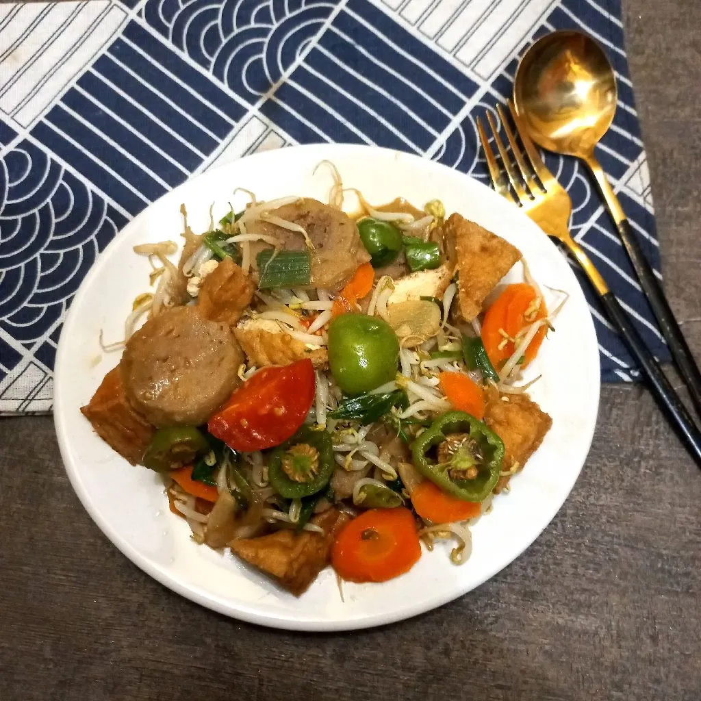 Tumis Tahu Tauge Bakso Cabe Gendot