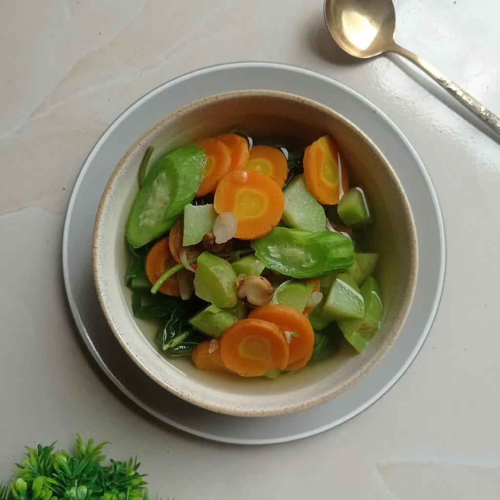 Sayur labu siam gambas bening