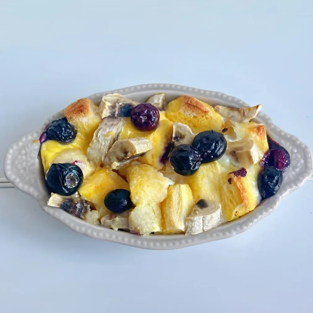 Banana Custard Baked
