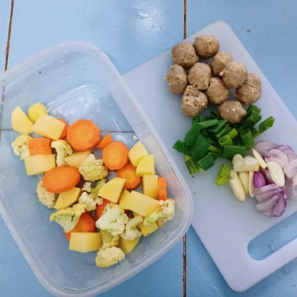 Siapkan semua bahan