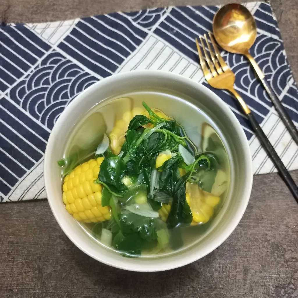 Sayur Bening Jagung Dan Bayam