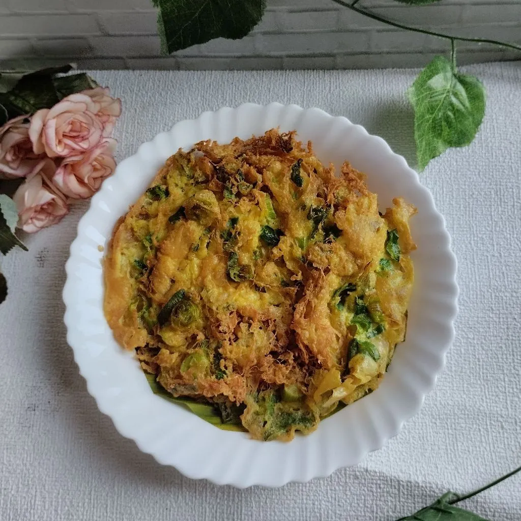 Dadar Kriwil Daun Bawang