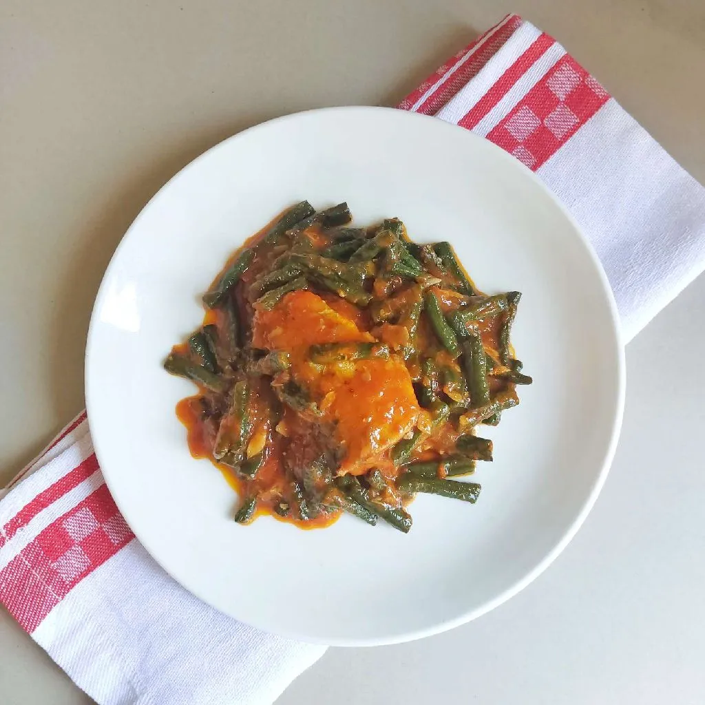 Kacang Panjang Balado Ikan Kaleng