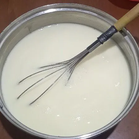 Lalu aduk sampai tercampur rata