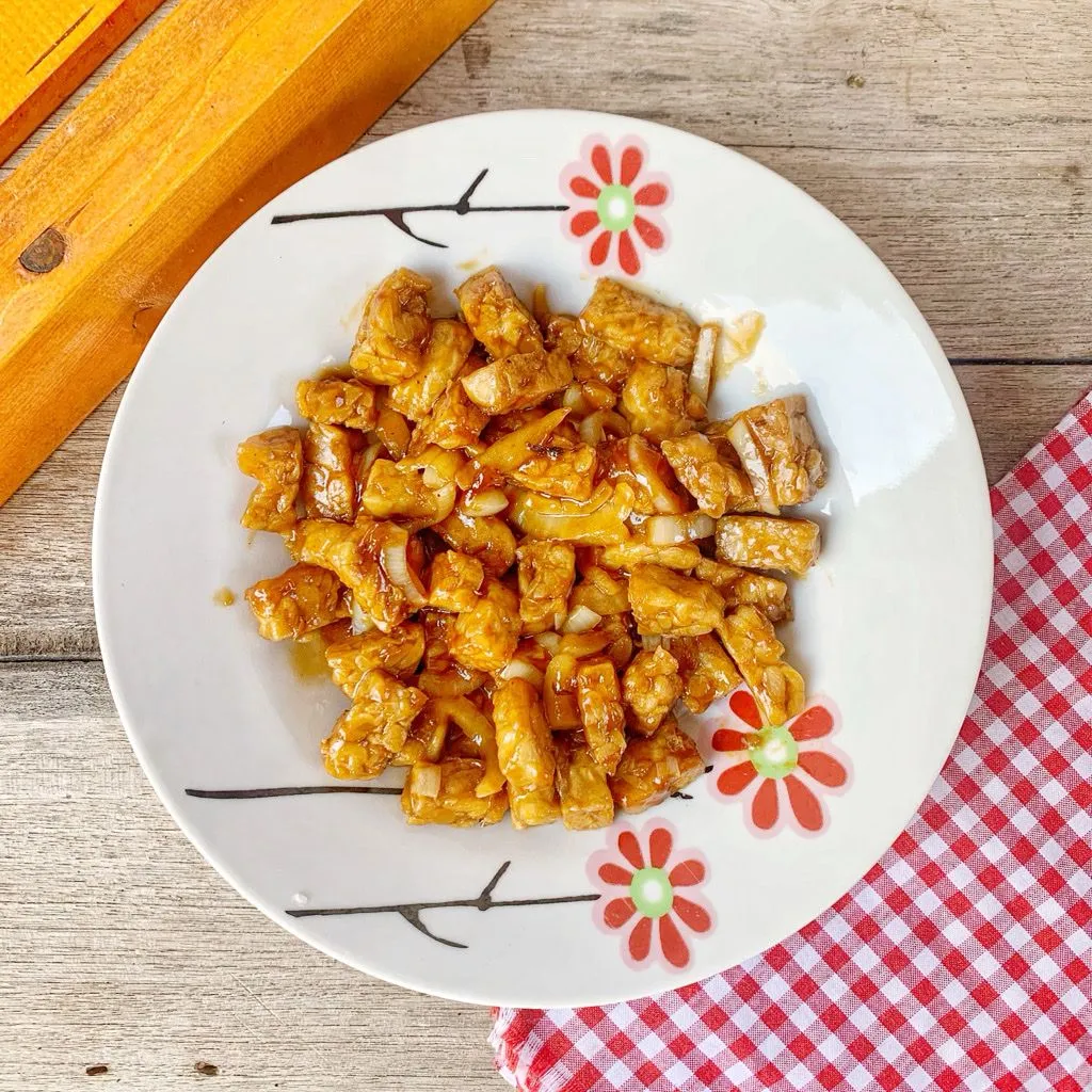 Tumis Tempe Saus Barbeque #KurCepBulanIni