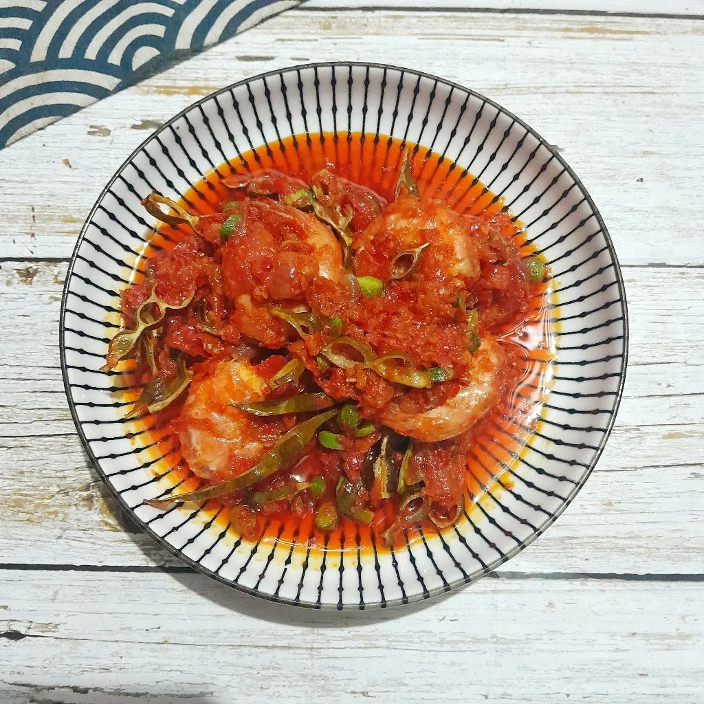 Balado Udang Petai Kacamata