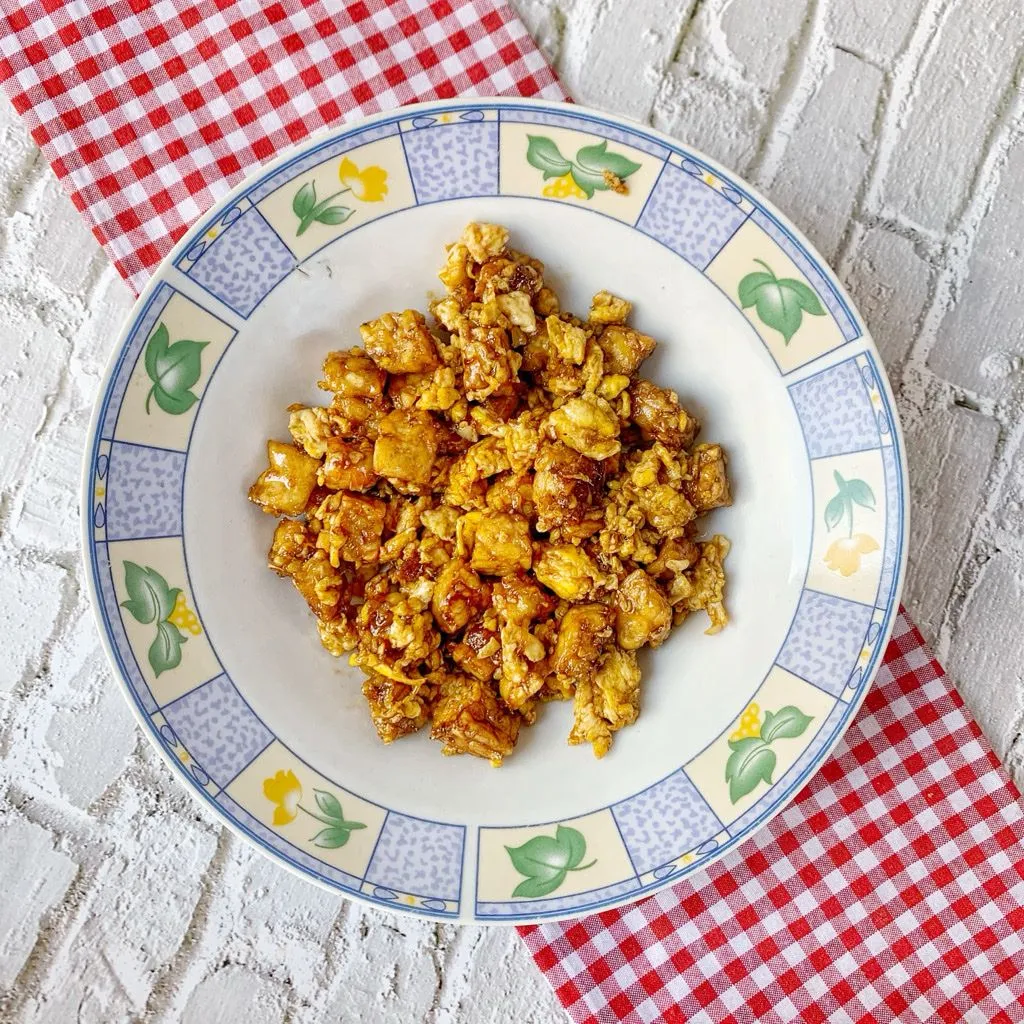 Orek Telur Tempe Barbeque #KurCepBulanIni