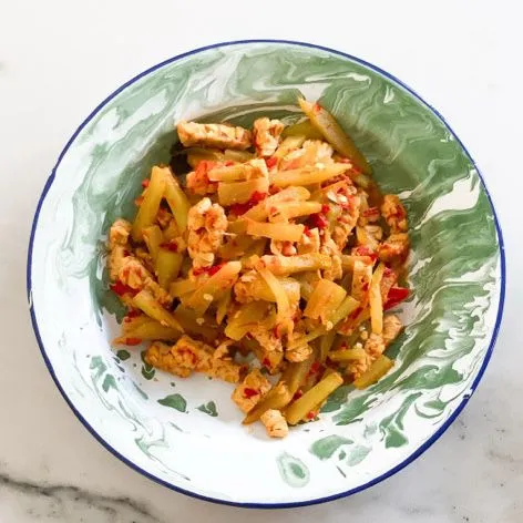 Tumis Labu Siam Dengan Tempe