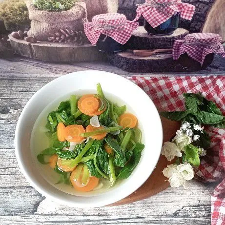 Sayur Bening Kangkung Wortel