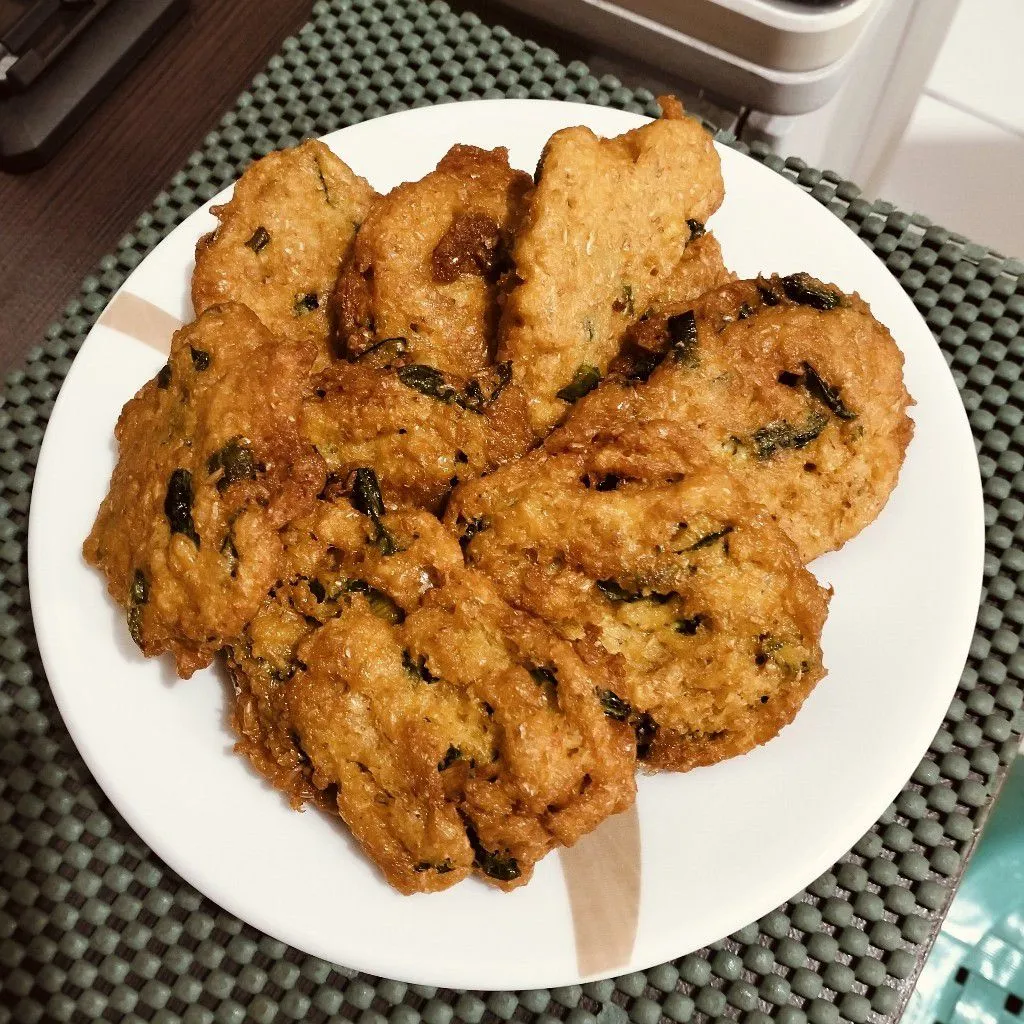 Dadar Jagung Gandum Ayam Cincang