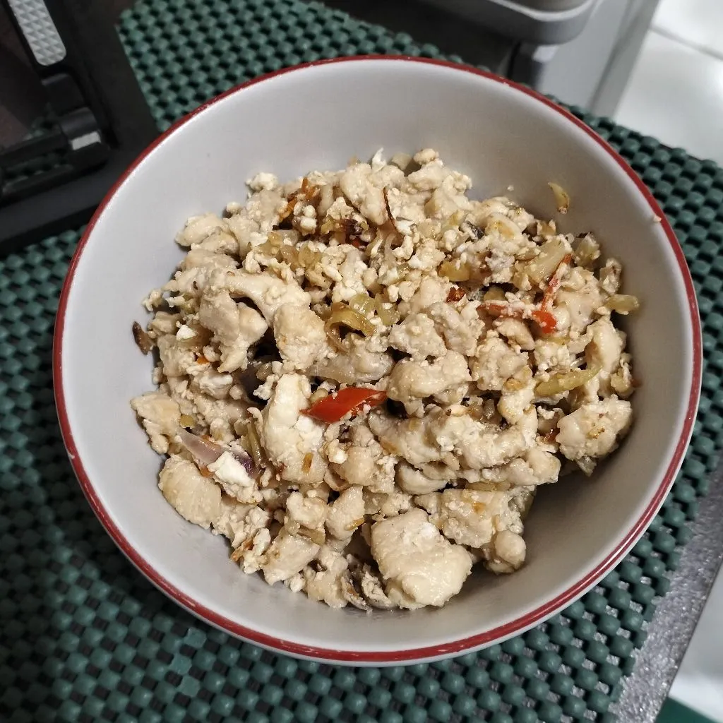 Oseng Telur Putih Ayam Minyak Wijen