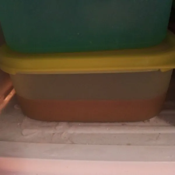 Bekukan lagi kedalam kulkas.