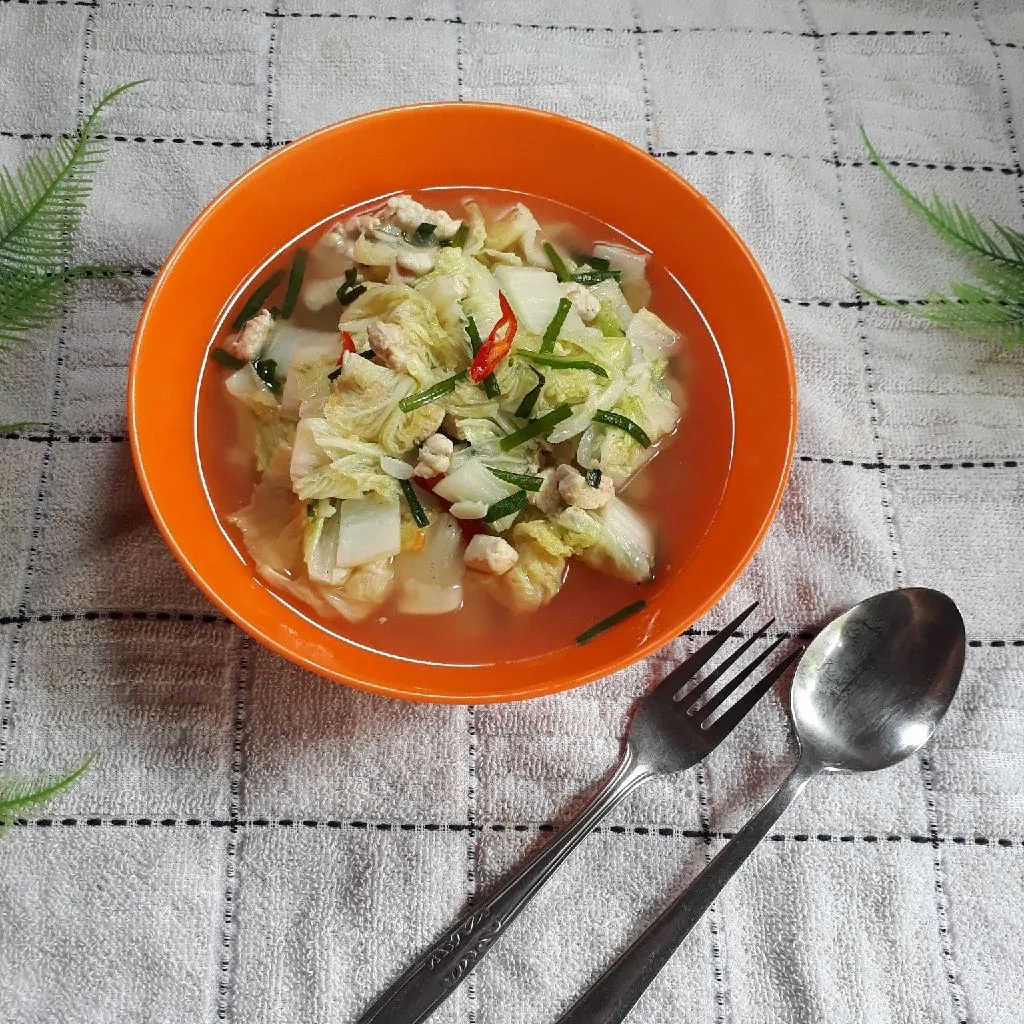 Tumis Sawi Putih Kucai dan Ayam