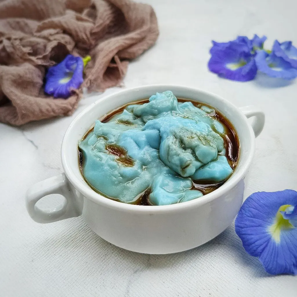 Bubur Sumsum Bunga Telang #KurCepResepRp9000