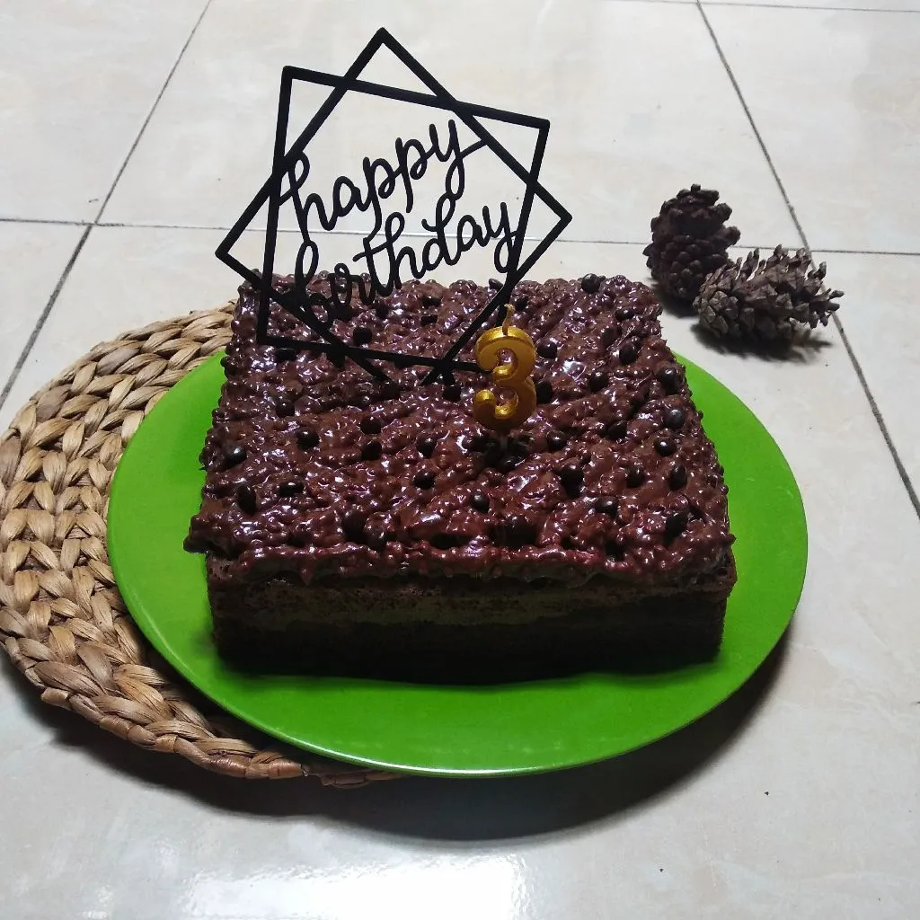 Simple base cake brownies kukus