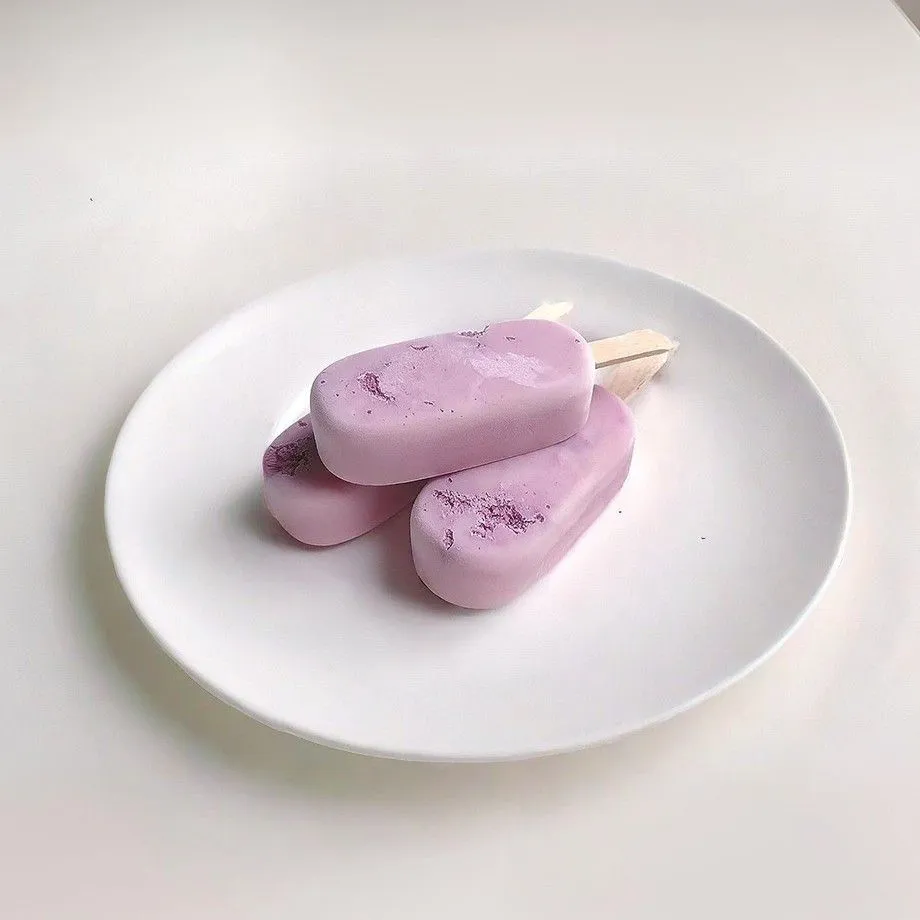 Purple Yogurt Ice Pops