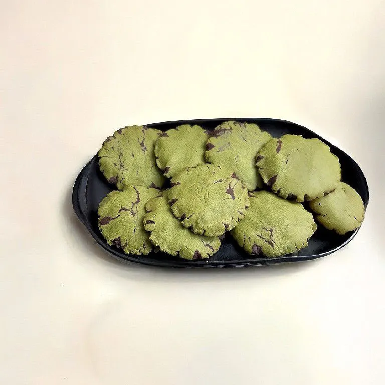 Matcha Volcano Cookies