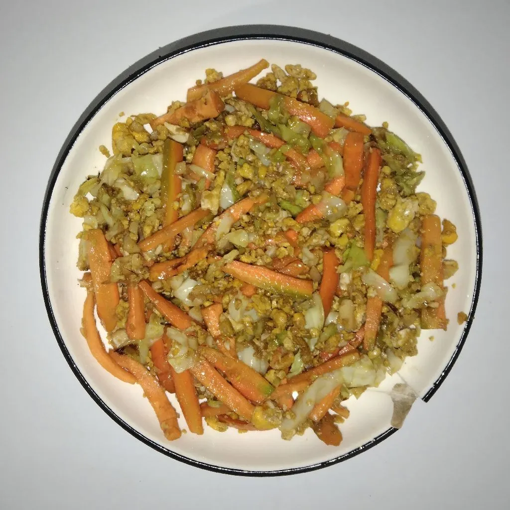 Oseng kol wortel telur