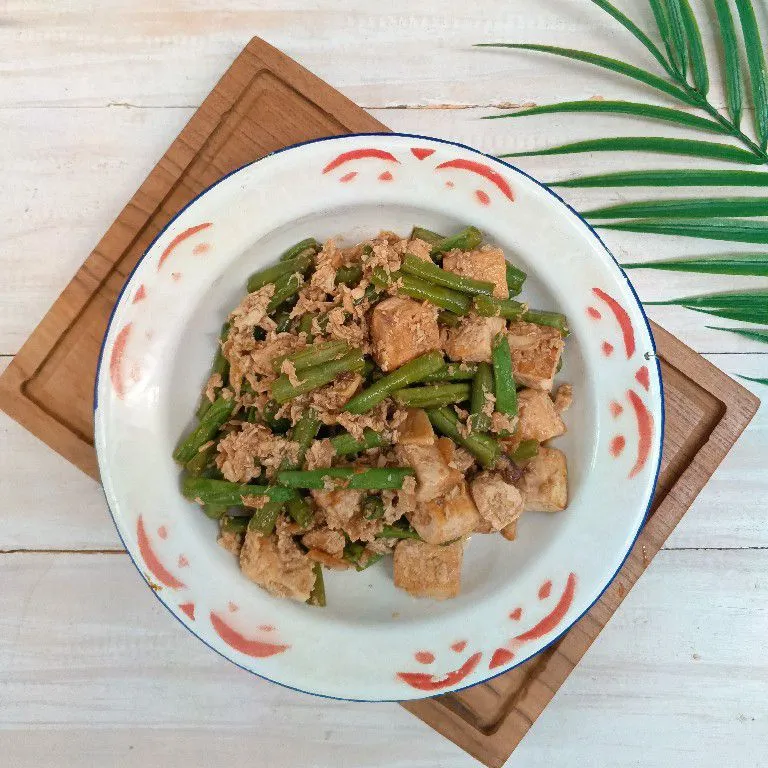 Tumis Tahu Putih Buncis Telur