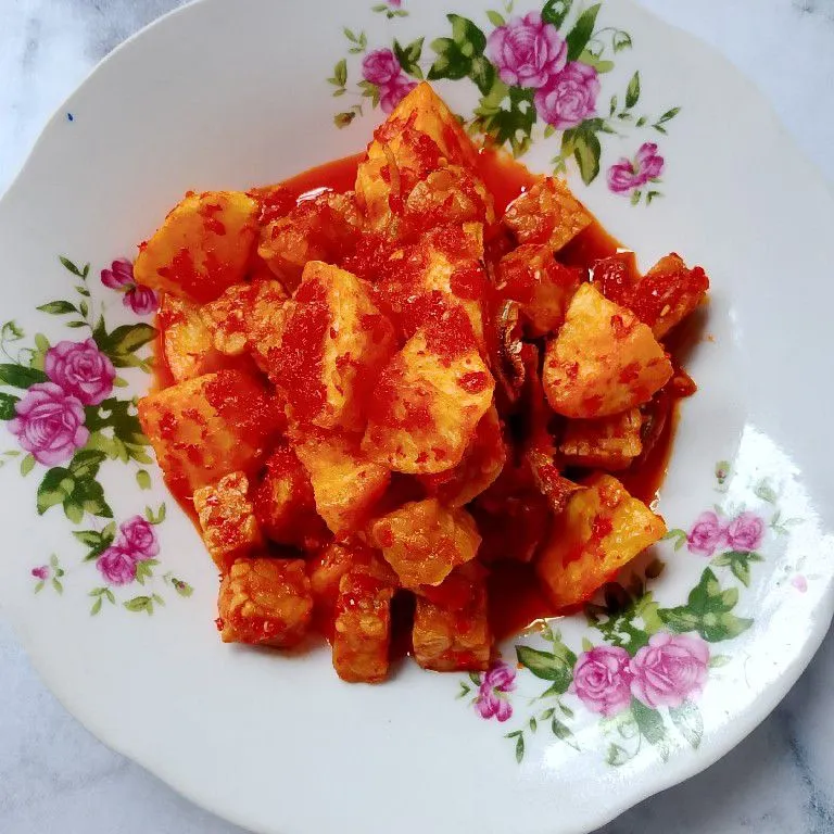 Tempe Kentang Teri Balado