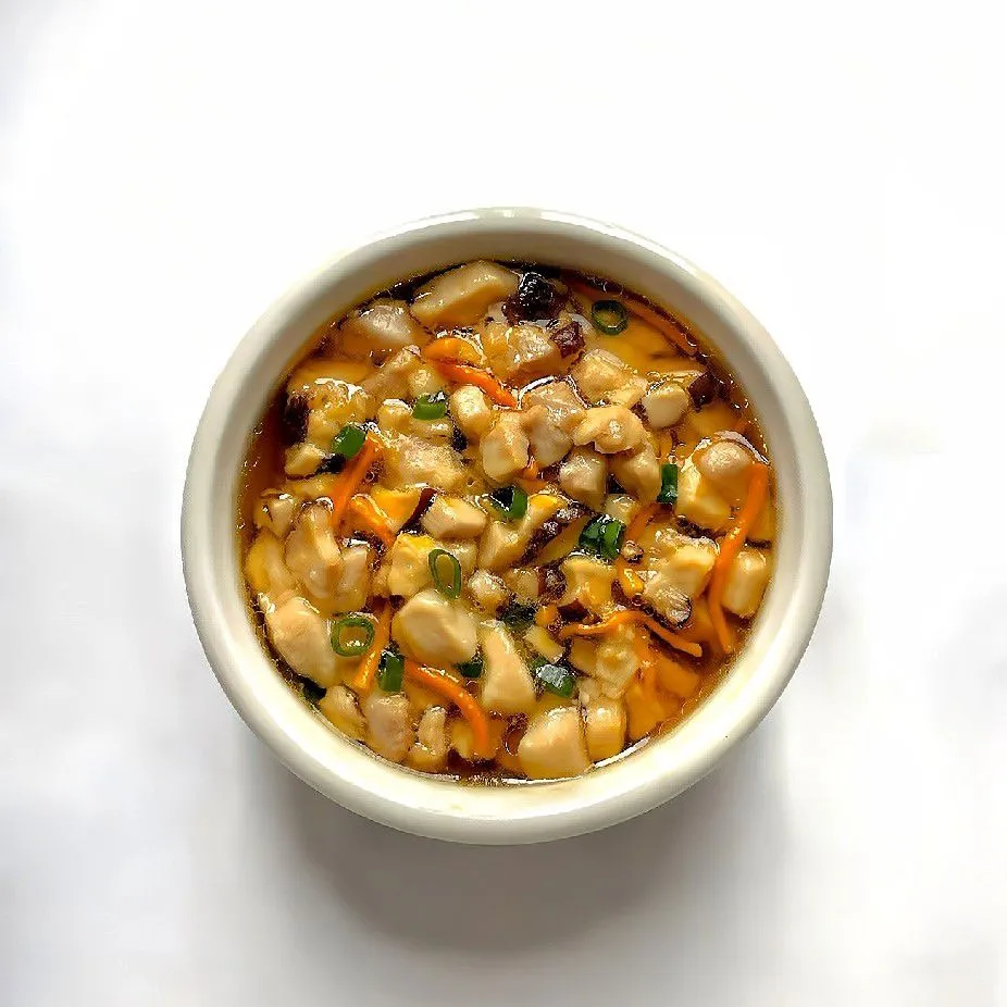 Steamed Chicken Mushrooms