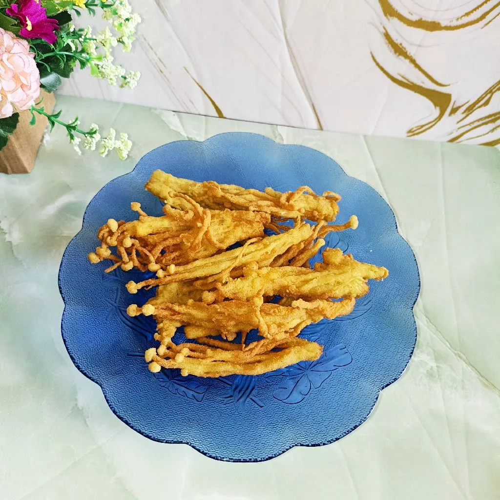 🍄Jamur Enoki Crispy Anti Gagal✨
