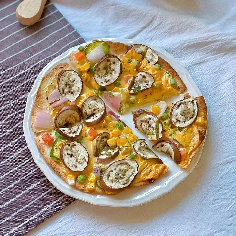 Eggplant Tortilla Pizza