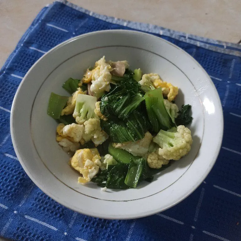 Tumis Sawi Dan Telur