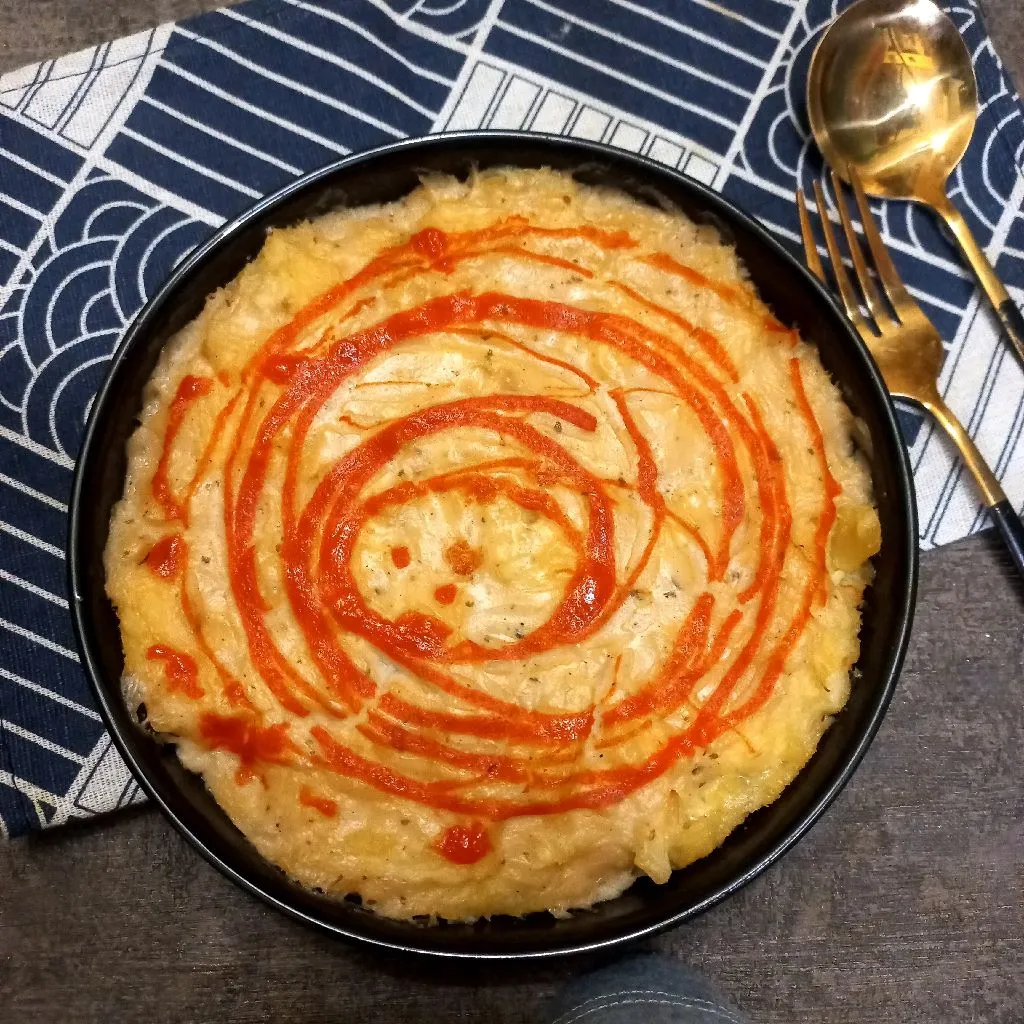 Kentang Panggang Saus Carbonara