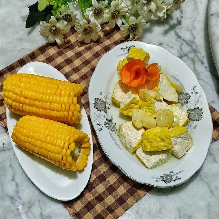 Tahu Kukus Bawang Putih Mix Jagung #SeptemBERDAYA