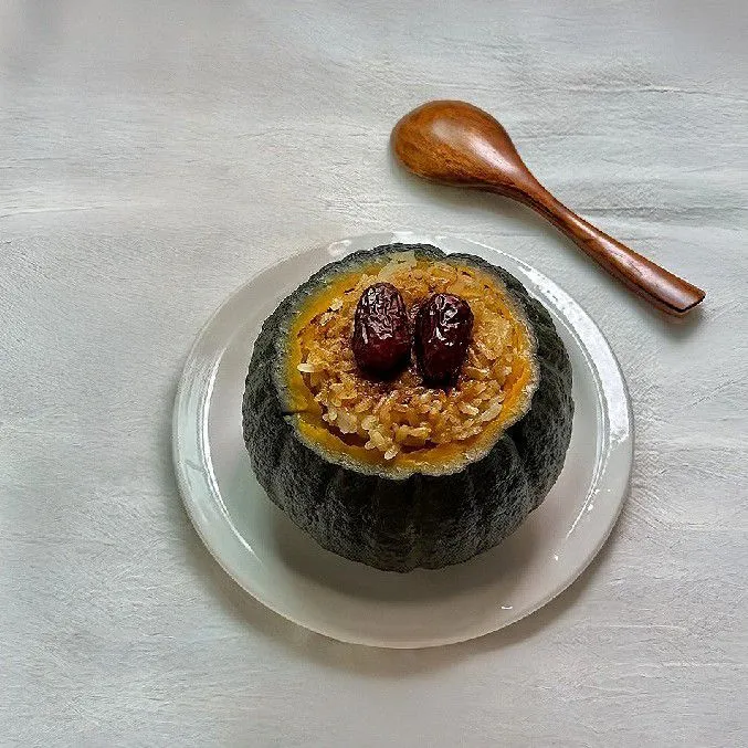 Pumpkin Sticky Rice Bowl