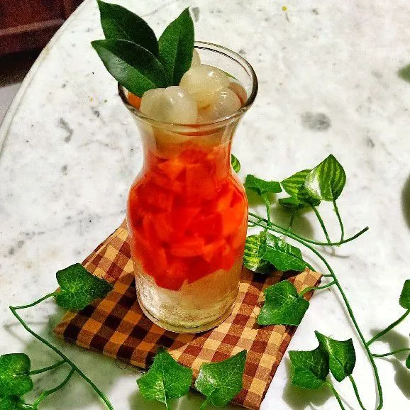 Sparkling Soda Papaya Mix Longan #SeptemBERDAYA