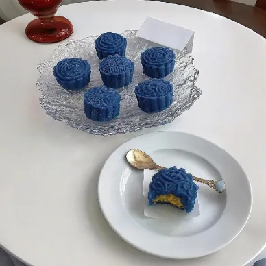 Mooncakes Blue Raspberry Blue Moon Custard Mooncake