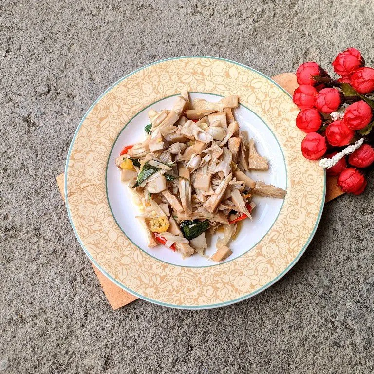 Tumis Nangka Kemangi Pedas