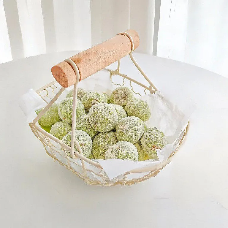 Coconut Mango Snowball Cookies