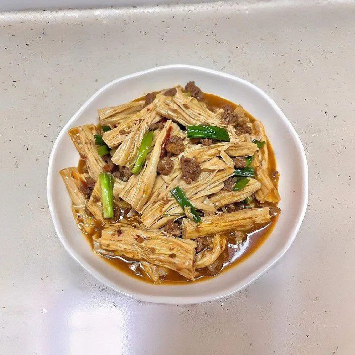 Beef Mince Tofu Bamboo