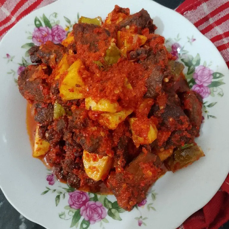 Dendeng Balado Campur
