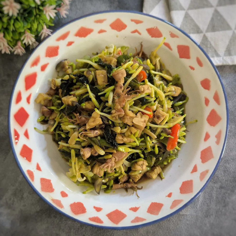 Tumis Daun dan Bunga Pepaya