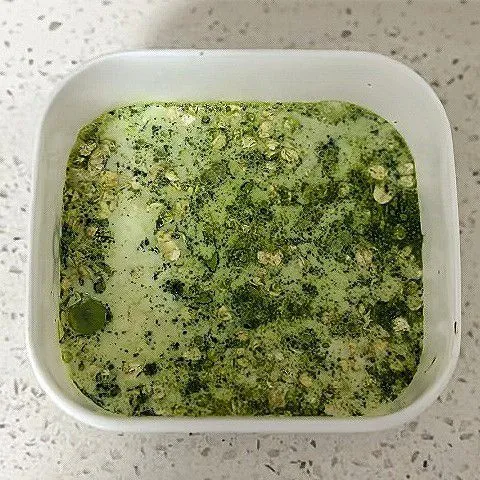 Ulangi lagi langkah 1–3 sehingga terbentuk dua lapisan