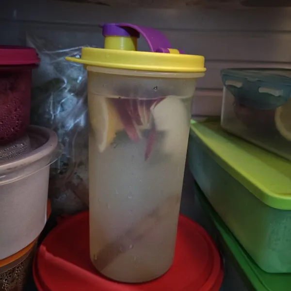 Simpan dalam kulkas 1 malam atau minimal 2-4 jam