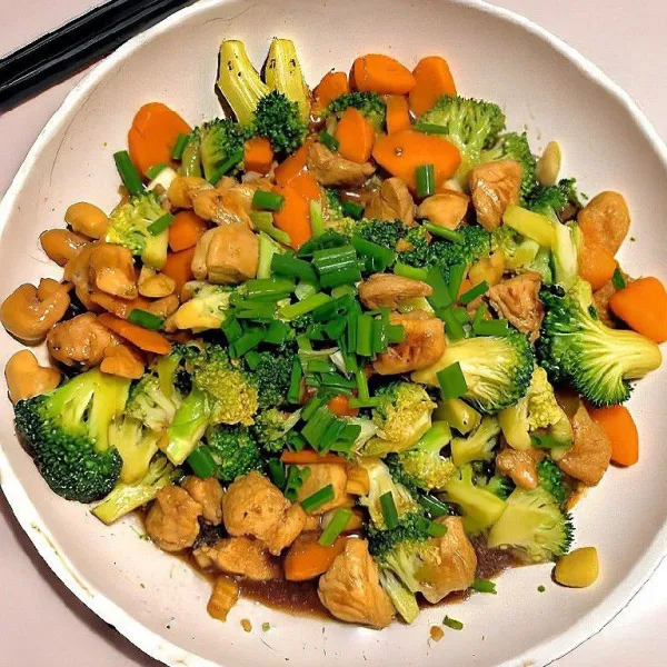 Tambahkan 15 ml kecap asin, 1 gr lada hitam, dan 2 gr garam, aduk cepat hingga bumbu meresap. Masukkan 20 gr daun bawang, aduk sebentar