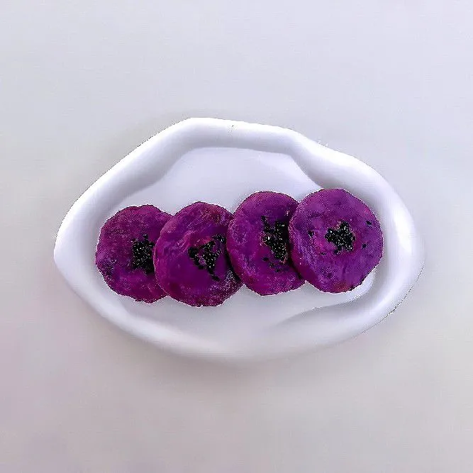 Purple Potato Banana Pancakes