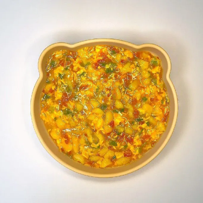 Pumpkin Tomato Egg Soup