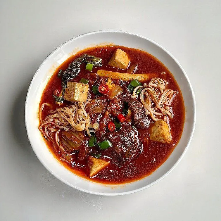 Korean Spicy Kimchi Tofu