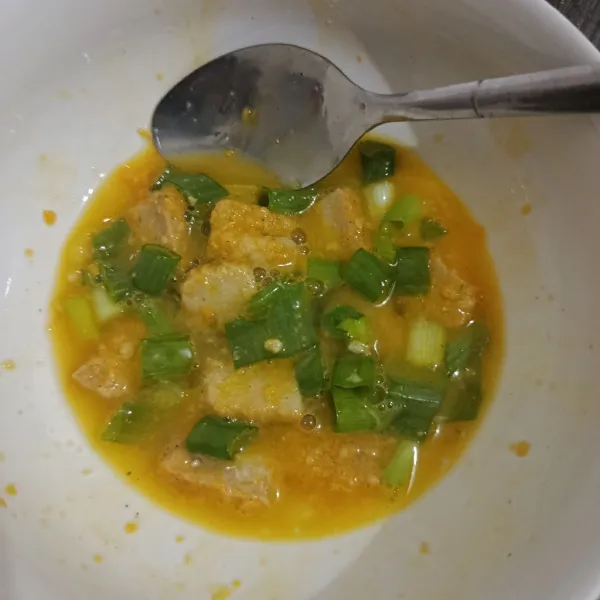 Aduk hingga tercampur rata.