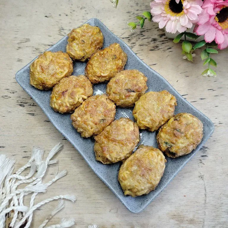 Perkedel Mie Sosis Sayur