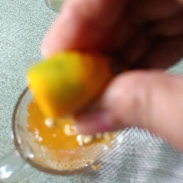 Peras jeruk, sisihkan